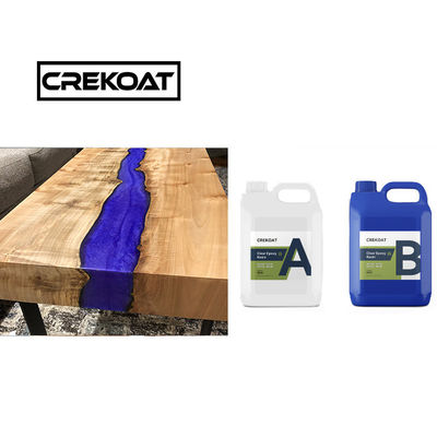 Cubierta de mesa de cristal claro de cepillo endurecedor de resina epoxi 2 parte resistente a los impactos