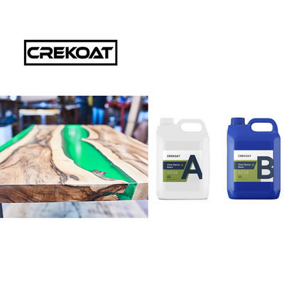 Agua de cepillado clara, profunda, verter resina epoxi libre de BPA, alto brillo para mesas de madera