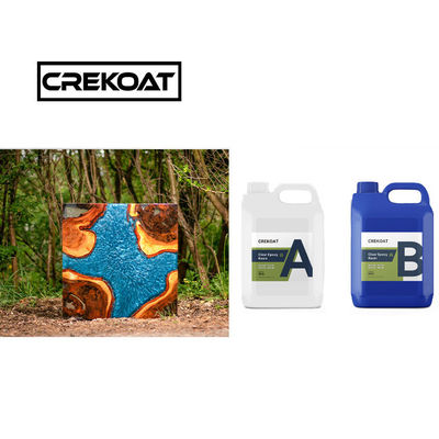 Trabajo de la madera Resistente a los rayos UV Epoxi de la mesa del río Resistencia al impacto de la resina de alto brillo