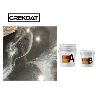 El piso de epoxy metálico del aeropuerto pinta la resina de epoxy resistente ULTRAVIOLETA y Hardner