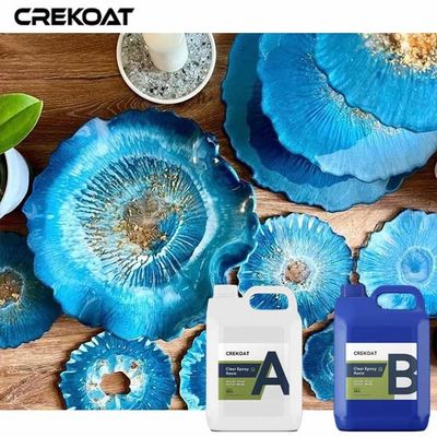 La limpieza de resina epoxi clara para artesanías de joyería y carpintería