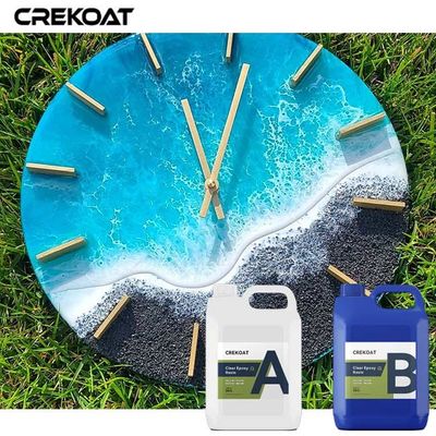 El uno mismo que nivela profundamente vierte las encimeras joyería y vasos de la resina de epoxy