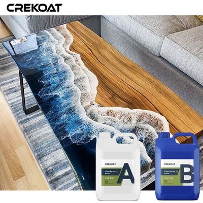 Resina epoxi de dos partes cristalina y fundida Resina vertible para mesa