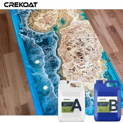 Los 10CM profundamente vierten el río de la resina de epoxy presenta la resina de lanzamiento con el tinte líquido