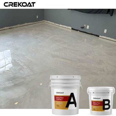Lustre blanco de capa del mármol de la producción del efecto del piso de epoxy metálico residencial