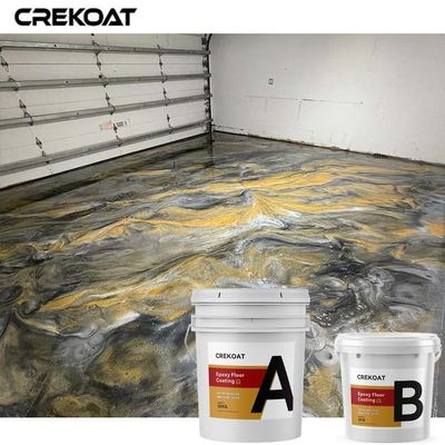 Capa de Gray Garage Metallic Epoxy Floor para las salas de exposiciones y los restaurantes