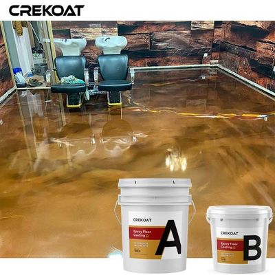 Capa de epoxy metálica del piso de los abrigos del uretano para el restaurante comercial