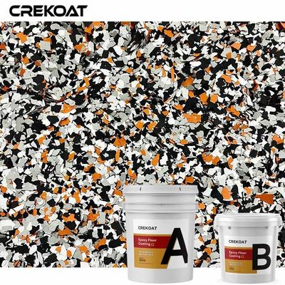 La variedad de capa de la textura del alto del lustre de la escama piso de epoxy del sistema crea una superficie brillante