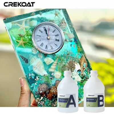 Resina epoxi transparente de vidrio no amarillenta para moldes de joyería complejos