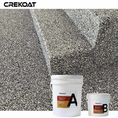 Revestimiento de suelo de chapa epoxi UV estable sin costuras para una superficie lisa