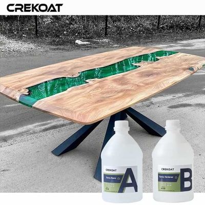 Resina epoxi clara para la madera Formulación de amarilleado bajo para mantener la claridad
