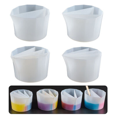 DIY crystal dropper silicone color mixing cup, mixed color matching cup, silicone mold