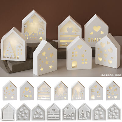 DIY Splicing Starry Sky House Night Light Love Star Home Gypsum Pendant Dropping Silicone Mold