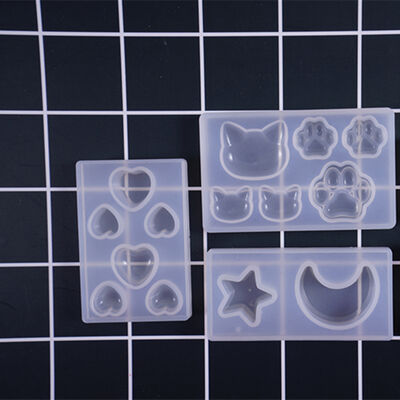 DIY Cat Bear Paw Love Star Moon Silicone Mold Jewelry Silicone Mold Pendant Mold