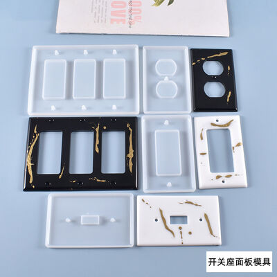 DIY crystal dropper mold, self-made creative switch seat panel, silicone mold, spot wholesale