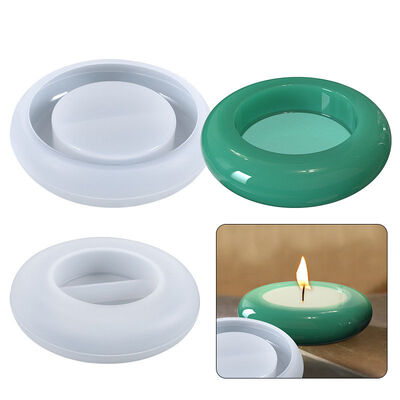 Molde de gotero de cristal DIY, almacenamiento de portavelas ovaladas, decoración de mesa, molde de silicona, venta al por mayor al por menor