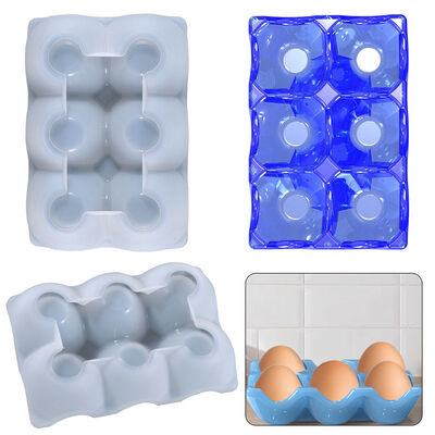 Molde cuentagotas de cristal DIY, rejilla creativa para huevos, adorno de almacenamiento de huevos, molde de silicona, venta al por mayor