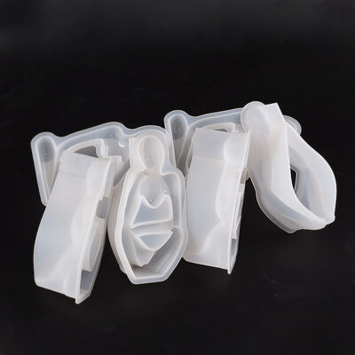 DIY crystal dropper resin gypsum human candle ornament silicone mold resin artistic table grinder