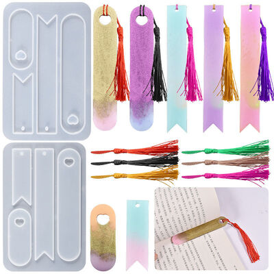 DIY cuentagotas de cristal espejo de resina ovalado cola triangular marcador colgante molde de silicona al por mayor