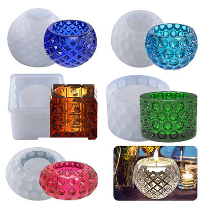 DIY crystal dropper mold, candle potted plant, polka dot storage box, table decoration, silicone mold wholesale