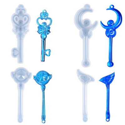 DIY Magic Wand Silicone Mold Versatile Sakura Beauty Girl Warrior Star Moon Scepter