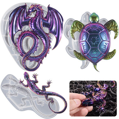 DIY Drip Glue Flying Dragon Sea Turtle gecko Chameleon Wall Hanging Silicone Mold Fire Dragon Gypsum Ornament Grinding Tool