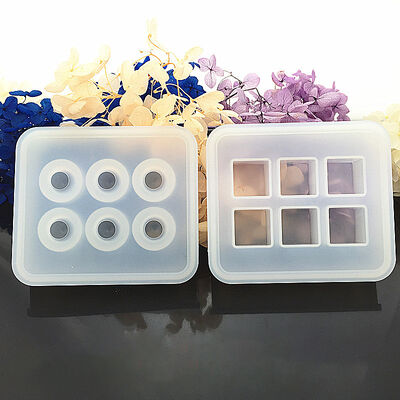 Crystal Dropping Gel Square Sphere Large Hemisphere Silicone Mold DIY Jewelry Ice Grid Candy Time Gem Pendant