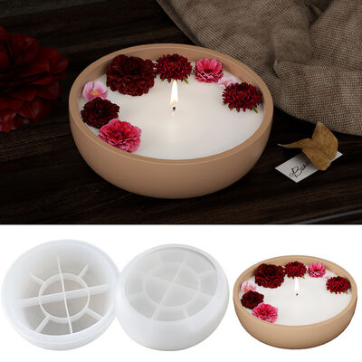 Crystal dropper gypsum cement candle cup storage bowl storage tray candle container silicone mold wholesale