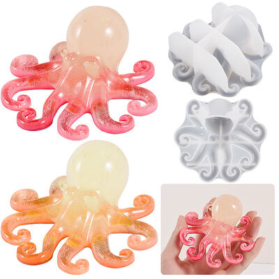 DIY crystal dropper epoxy resin ocean octopus octopus octopus mirror silicone mold table decoration