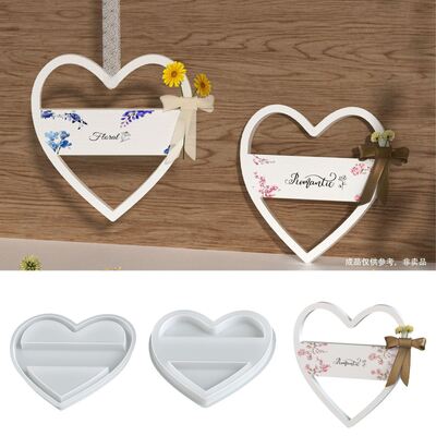 Aromatherapy Love Pendant Silicone Mold DIY Heart shaped Hollow Jewelry Pendant Dropping Mold