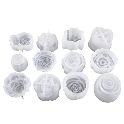Yumei Crystal Dropping Glue Flower Mold DIY Jewelry Multiple Flower Mirrors Three Dimensional Flower Silicone Mold
