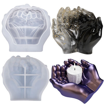 Crystal dropper resin, hands together, plate, thickened gypsum ashtray, storage box, silicone mold