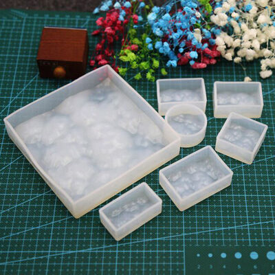 Drip glue DIY mold, ocean water pattern silicone grinding tool, mirror smooth surface crystal drip glue mold