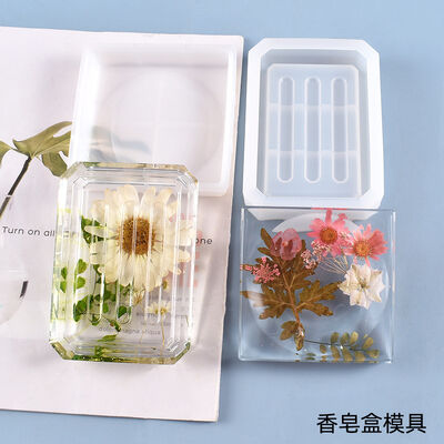 DIY crystal dropper mold soap storage box silicone mold spot wholesale manufacturer direct sales