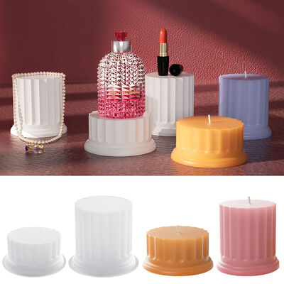 DIY crystal dropper, Roman cylindrical striped gypsum ornament, aromatherapy candle, silicone mold wholesale