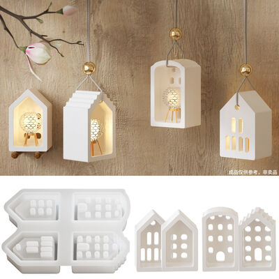 DIY Drip Glue European House Four Grid Gypsum Atmosphere Decoration Lighting House Decoration Silicone Mold
