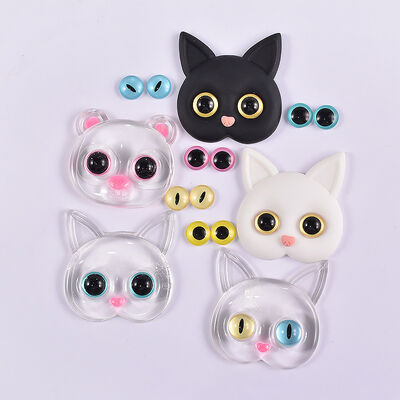 DIY dropper resin cat eyes, rabbit eyes, bear eyes, small animal eyes, crystal glass patch, high mirror surface