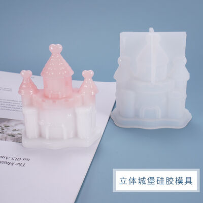 DIY dropper mold, three-dimensional castle house, dreamy decoration, European cartoon silicone mold