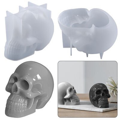 DIY crystal dropper mold, buck tooth skull ornament, table decoration, silicone mold, spot wholesale