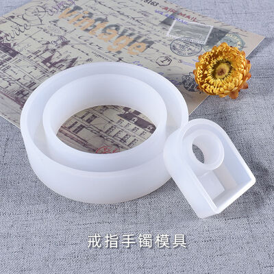 DIY crystal dropper direct facing three-dimensional bracelet mold irregular ring silicone mold wholesale