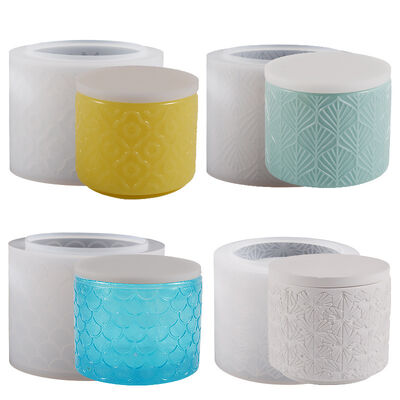 Crystal drop glue relief pattern storage box, silicone mold, DIY resin gypsum flower pot, drip glue grinding machine