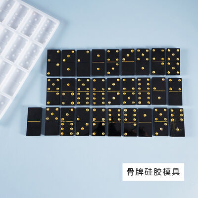 DIY Crystal Dropping Glue Mold Domino Pai Jiu Home Creative Personality Domino Tianjiu Silicone Mold