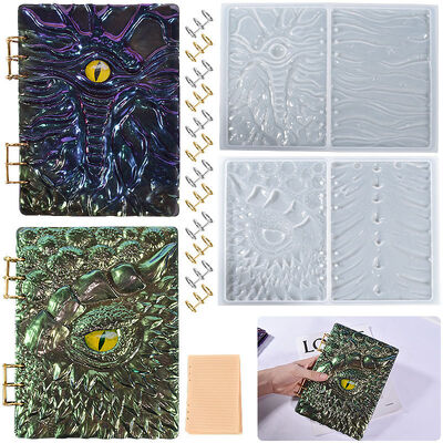 Dijiao Kesulu Wind Dragon Eye Written Mold 3D Embossment A5 Notebook Case Silicone Mold