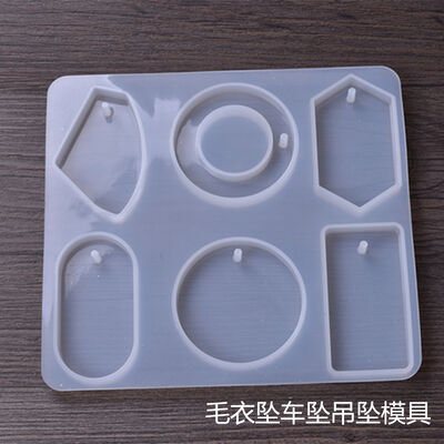 Sweater necklace, car pendant, mold with holes, silicone mold, geometric shape, rectangular shape, circular shape, irregular hanging decoration