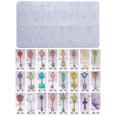 DIY crystal dropper mold, whole board key collection pendant, hanging decoration, simulated silicone mold
