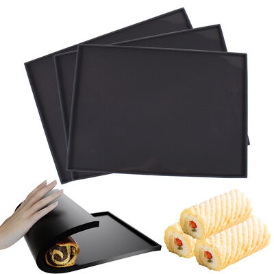 Environmentally friendly silicone baking mat, multifunctional cake mat, painted mat, Swiss roll mat, kitchen baking tool, silicone mold