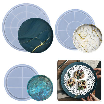 DIY crystal dropper mold fruit meal bag circular tray multi-purpose practical silicone mold wholesale