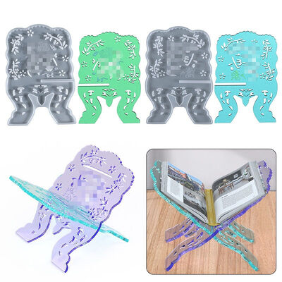 DIY crystal dropper mold hollow reading bookshelf, table decoration silicone mold spot wholesale