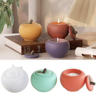 Yumeiren Crystal Drip Glue DIY Resin Gypsum Apple Storage Box Storage Can Candle Cup Table Silicone Mold