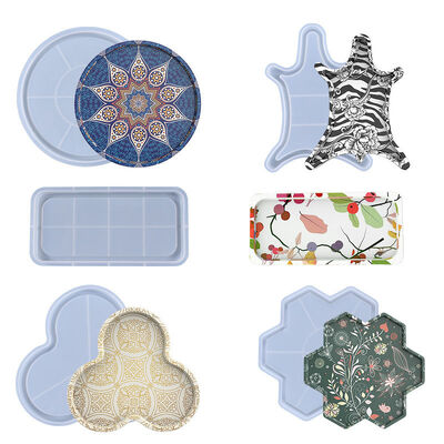 DIY crystal dropper shaped tray mold, multiple trays, fruit trays, plates, ornaments, silicone molds